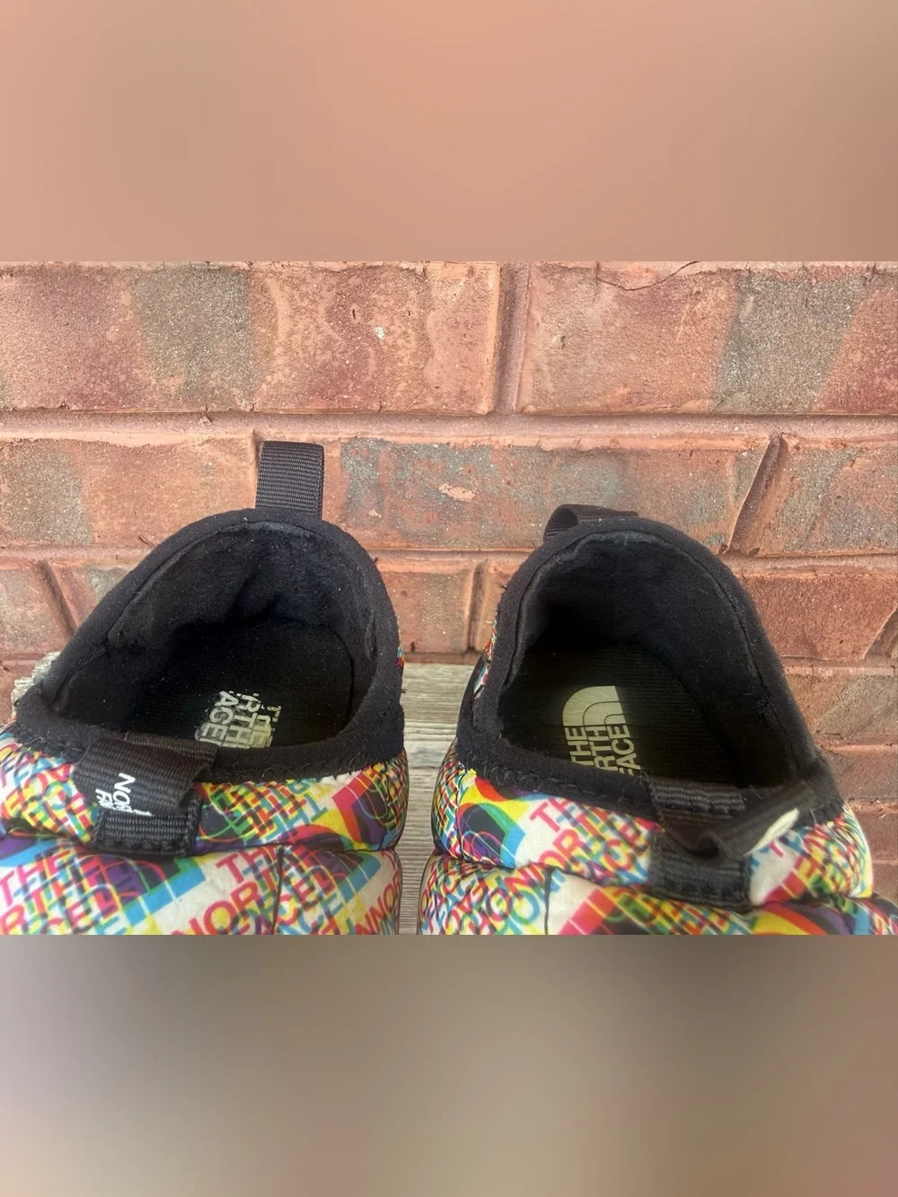 North Face Little Kids SZ 12 Thermoball Traction Mule ll Slippers Shoes Print